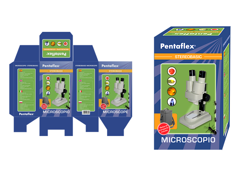 packaging de microscopio