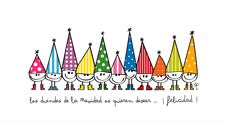 felicitación de duendes