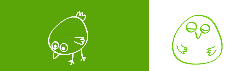 pájaro verde